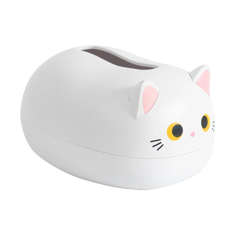 Cute Cat Tissue Dispenser Storage Holder Toothpick Box Tissue Box
