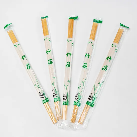 Whole Sale Natural Custom Printed Disposable Bamboo Twins Chopsticks Toothpick for Dinner Set