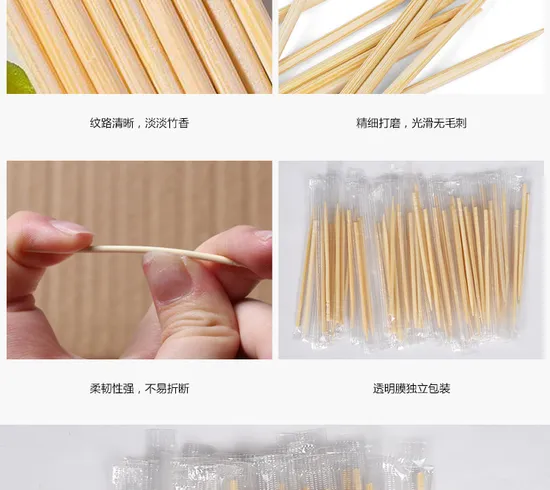 a Range of 500 to 2000 PCS of Individually Cell Wrap Paper Toothpicks