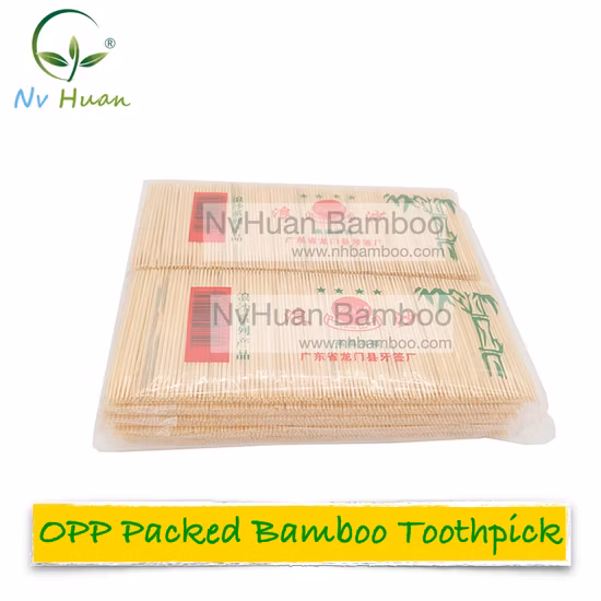 PLA Tableware Individual Paper Wrap Bamboo Toothpick