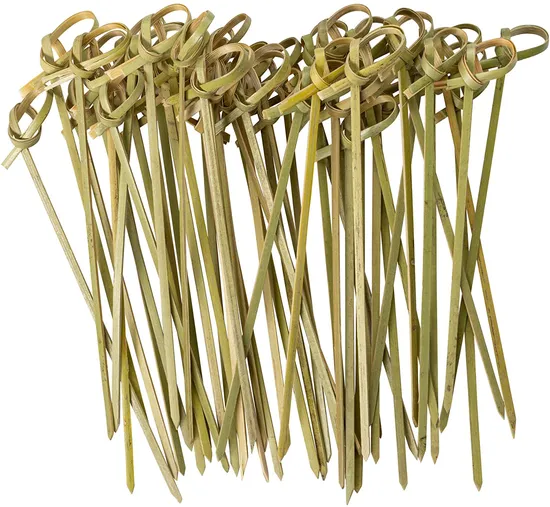 Custom Cocktail Picks Bamboo Knot Skewers Cocktail Toothpicks 