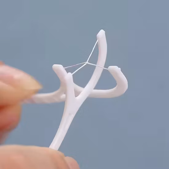 Jw020 Modern Ceramic Red Floss Pick Box Toothpick Box Custom Porcelain Square Small Boxes for Jewelry