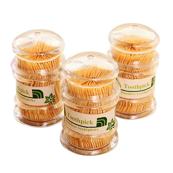 Custom Bottle Design Disposable Toothpicks Bamboo for Toothpicks 