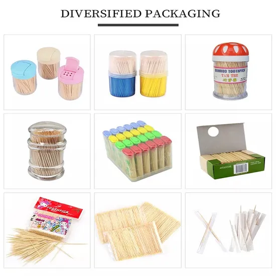Disposable Bamboo Toothpicks with Customer Printing Paper Wrap 
