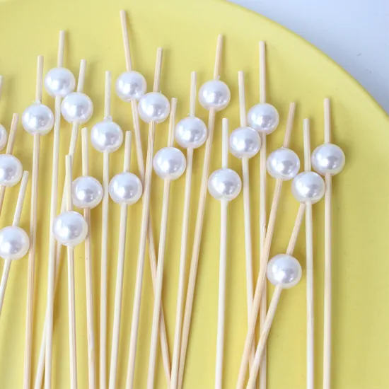 Natural Birch Cocktail Custom Pearl Birch Toothpicks, Bamboo Toothpicks, Packaging 1.8h mm X 12 Cm 10 Pieces 