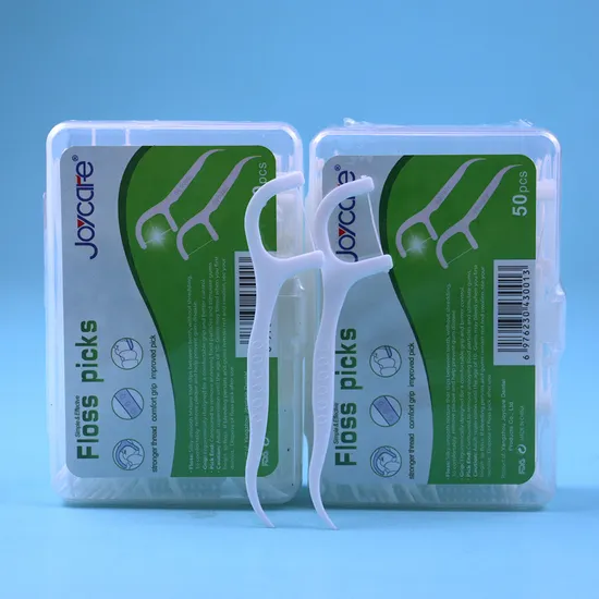 Customized Dental Floss Picks Teeth Flossing 50 Count Toothpicks 