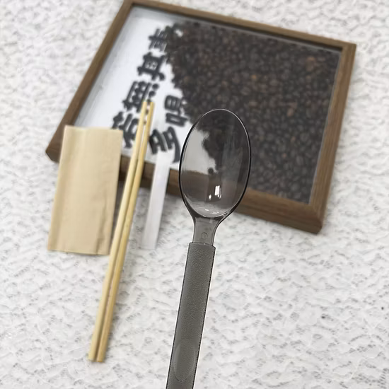 Disposable Kraft Paper Film Chopsticks Set Spoon Tissue Paper Toothpicks Wholesale Custom