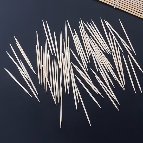 Toothpicks Custom Design Disposable Bamboo Tableware 65mm Length Bamboo Toothpicks for Dinner
